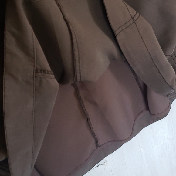 HD Paris anthropologie brown line A mini skirt 6 - Picture 3 of 7